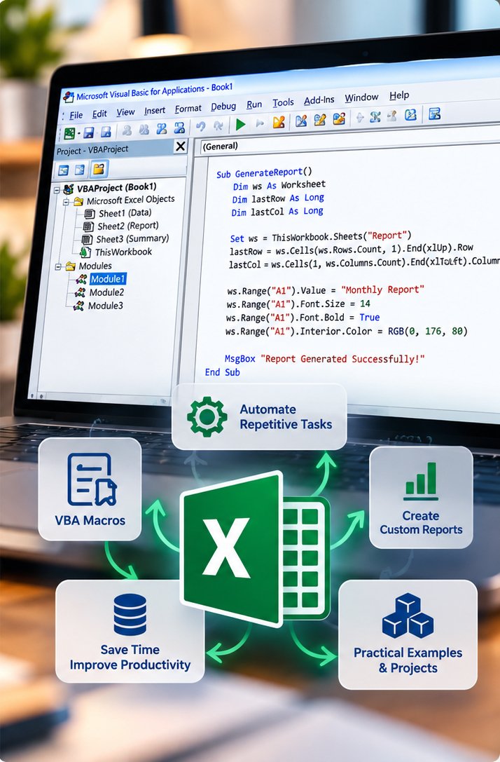 right excel and vba automation workspace