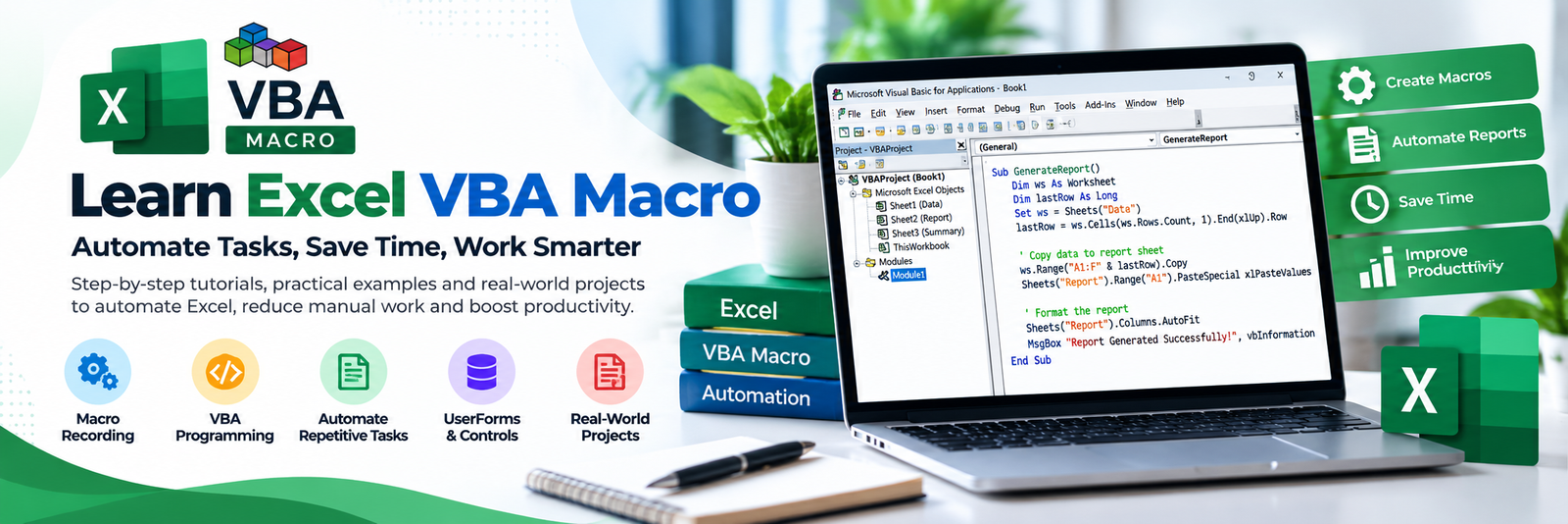 master excel vba macro automation